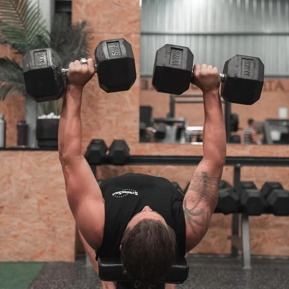 Rubber Hex Dumbbells Classic - Set 32.5kg-40kg Pairs